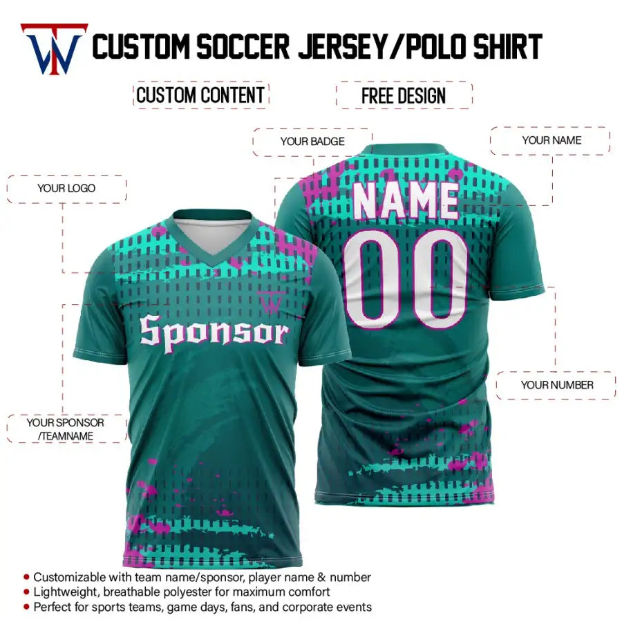 Custom Nebula Team Soccer Jersey