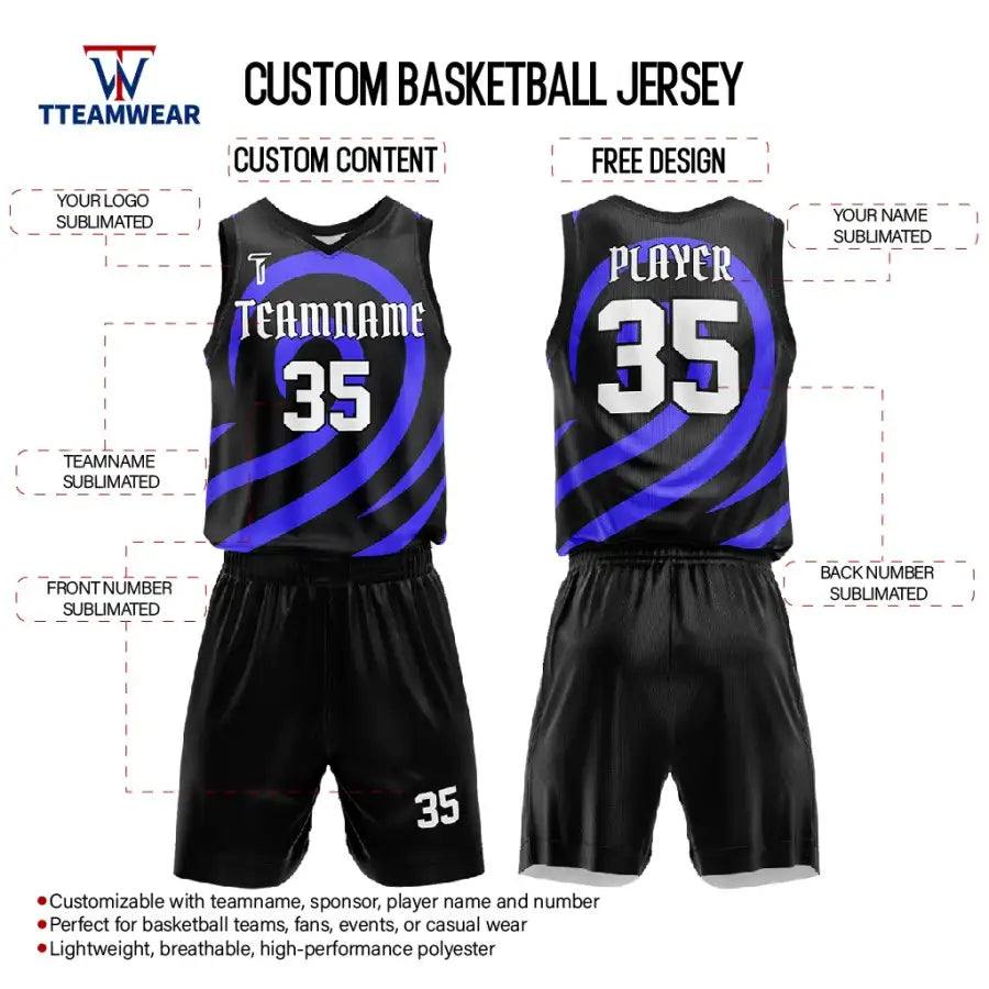 Custom Core Basketball Jersey Uniform