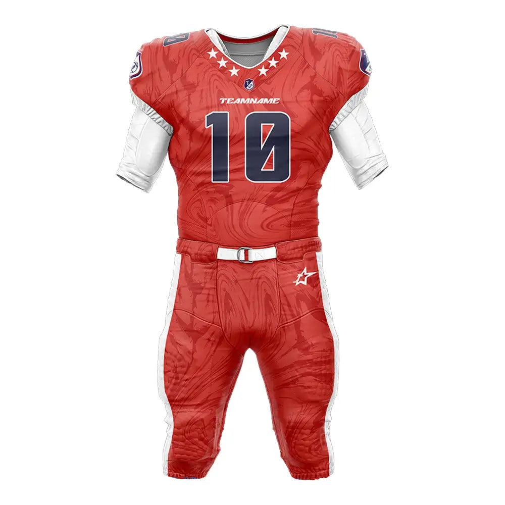 Custom Torrent American Football Jersey & Red Integrated Pants