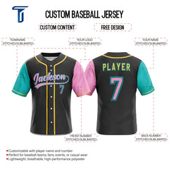 Colorblock Baseball Jersey custom content
