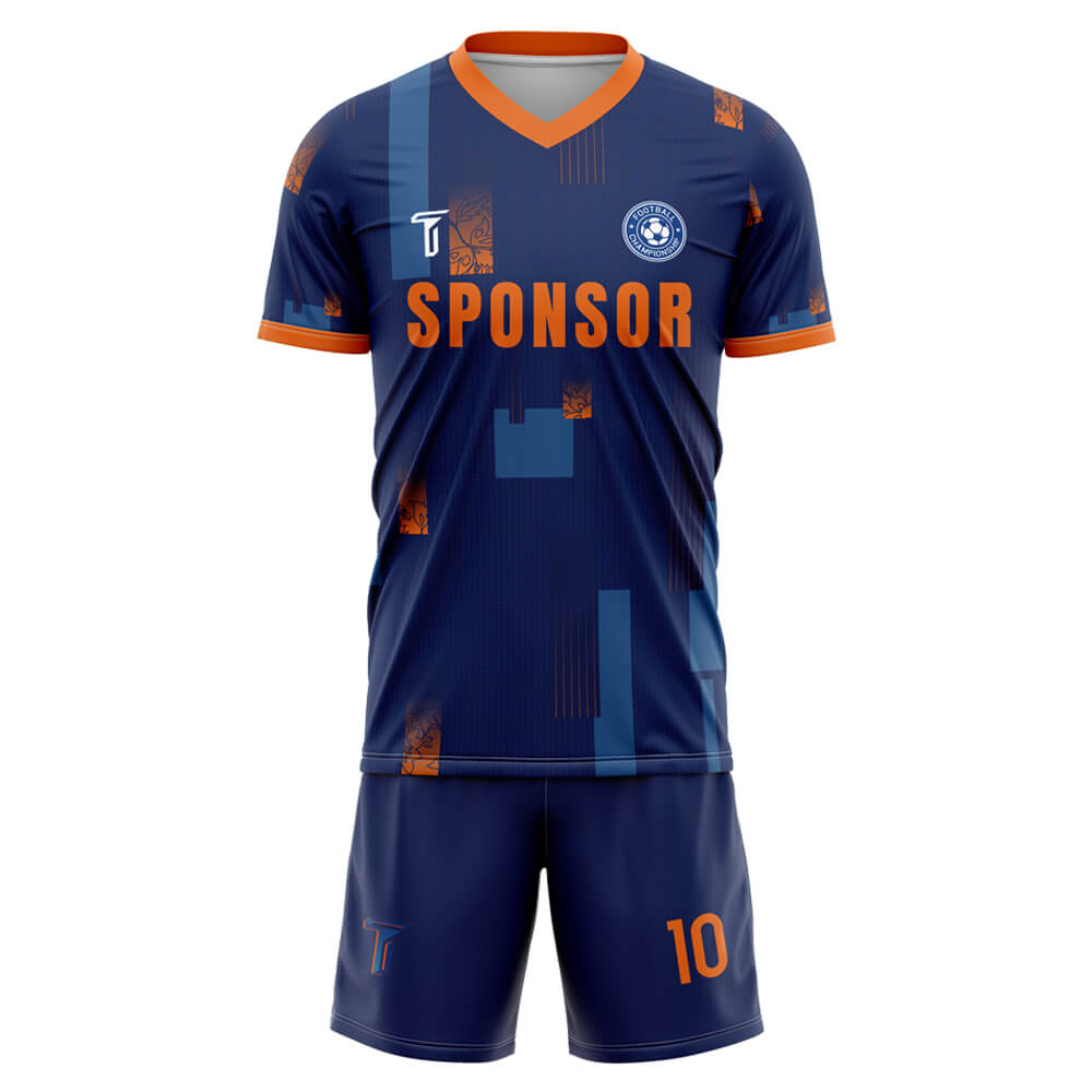 Custom Abstract Soccer Jersey front view