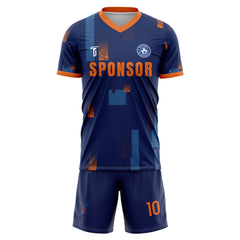 Custom Abstract Soccer Jersey front view