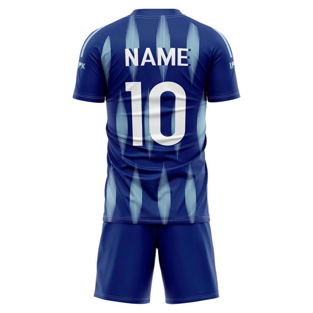 Custom Argyle Soccer Jersey back view