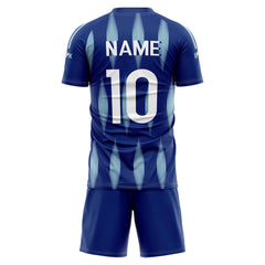 Custom Argyle Soccer Jersey back view