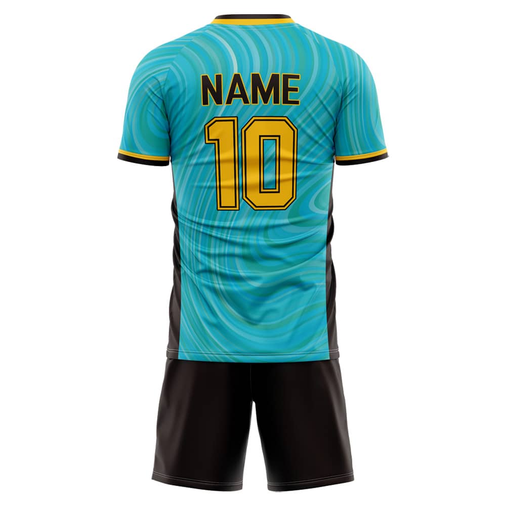 Custom Aurora Soccer Jersey back view