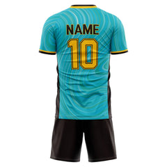 Custom Aurora Soccer Jersey back view