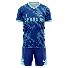 Custom Brushstroke Soccer Jersey 3D front view