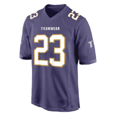 Custom Grayish Blue White-Brown Authentic Football Jersey 3D front view
