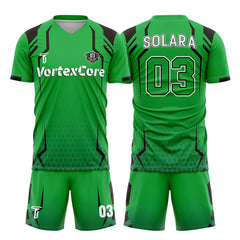 Custom Lightning Soccer Jersey 3D effect