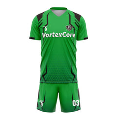 Custom Lightning Soccer Jersey 3D front view