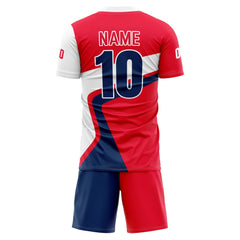 Custom Split Soccer Jersey 3D back view