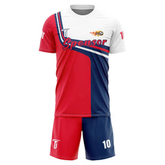 Custom Split Soccer Jersey 3D front view