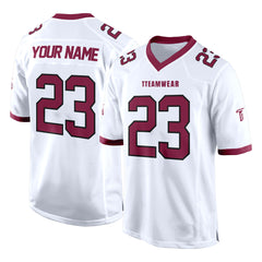 Custom White Red-White Authentic Football Jersey 3D effect