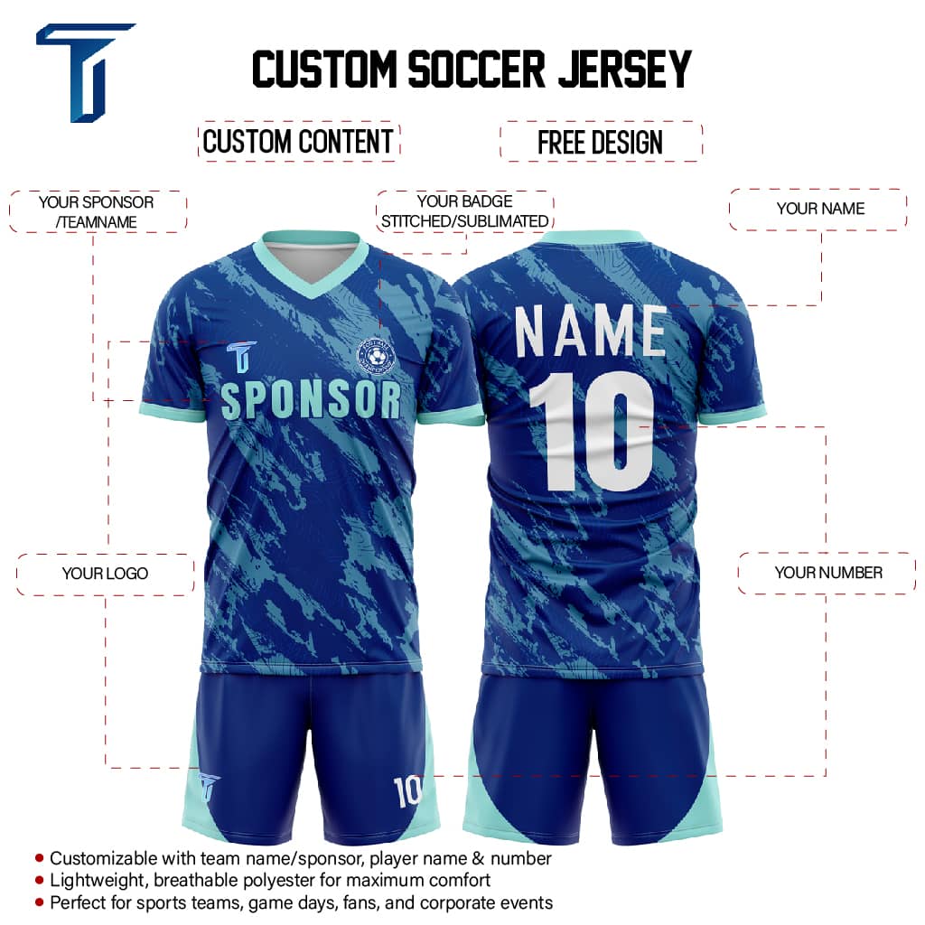 Brushstroke Soccer Jersey custom content