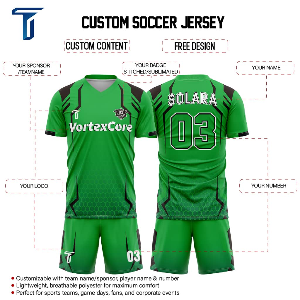 Lightning Soccer Jersey custom content