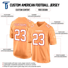 Orange White-Red Authentic Football Jersey custom content