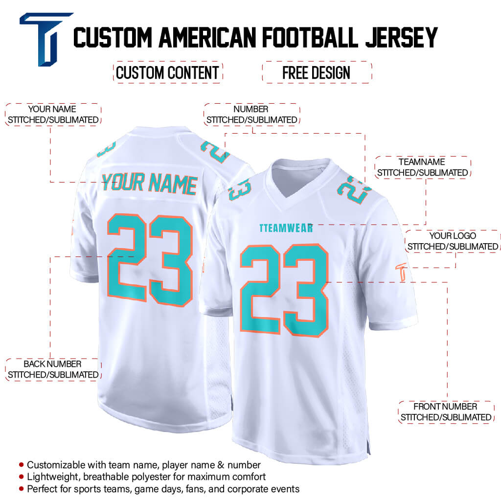 White Malachite-Red Authentic Football Jersey custom content