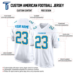 White Malachite-Yellow Authentic Football Jersey custom content