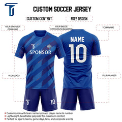 Custom Team Diagonal stripes Adult Youth Soccer Jersey