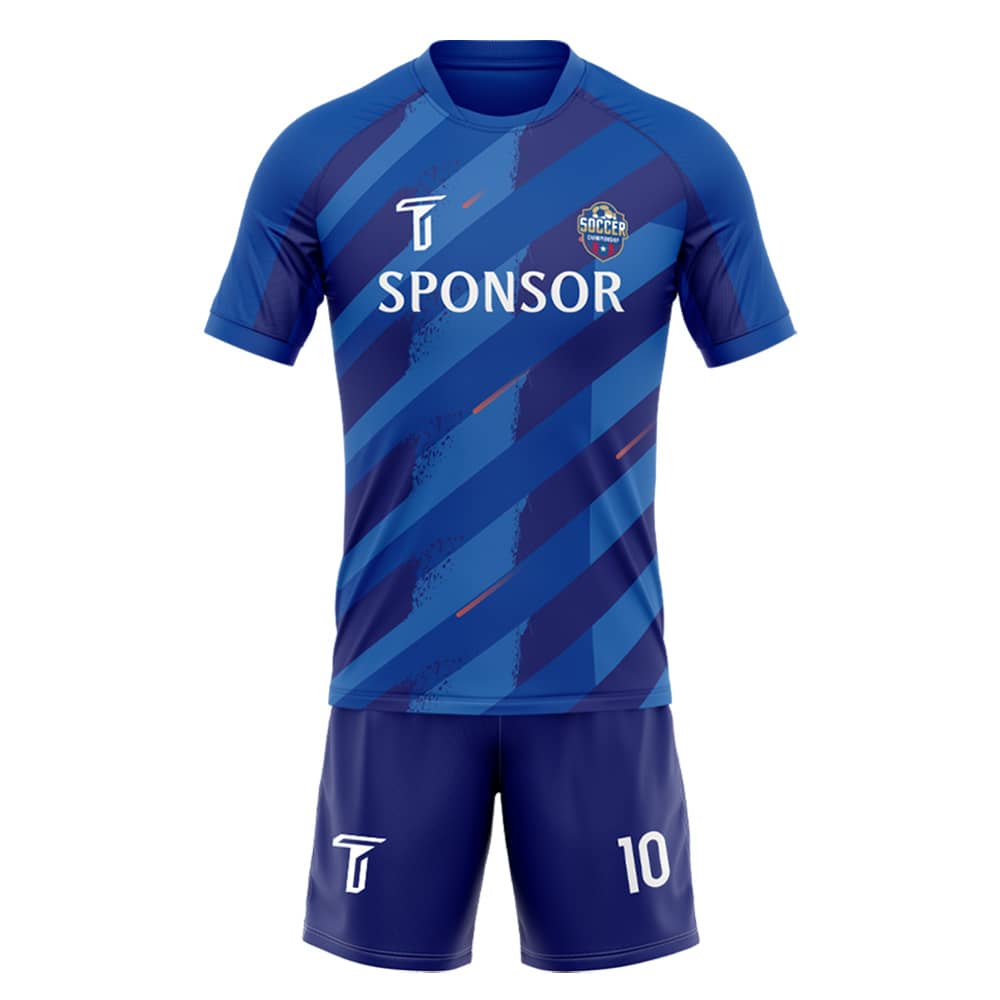 Custom Team Diagonal stripes Adult Youth Soccer Jersey