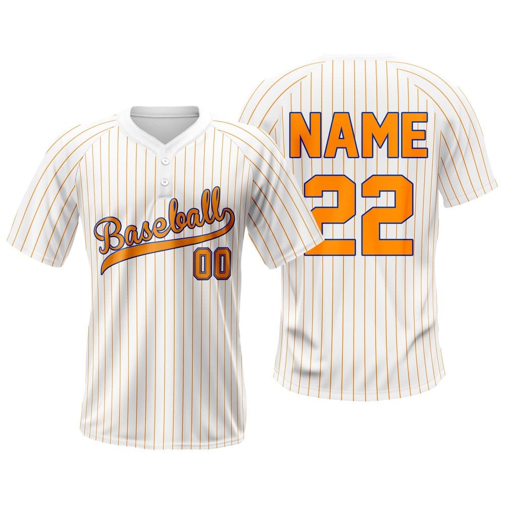 Merigold Pinstripe Custom Two-Button Baseball Jersey
