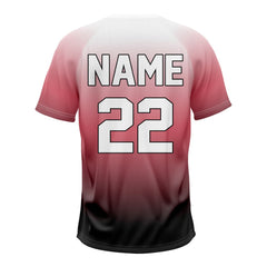 Blush Custom Two-Button Baseball Jersey