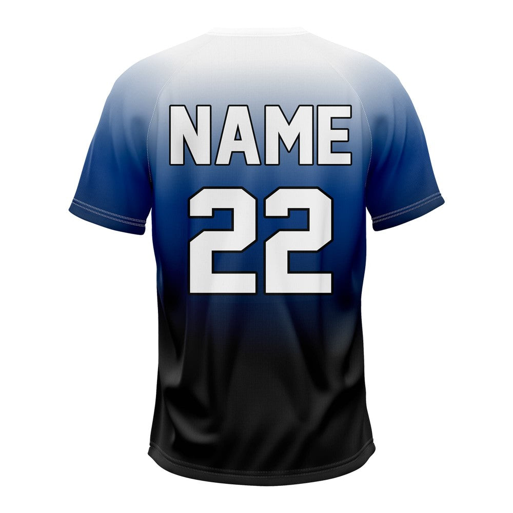 Denim Custom Two-Button Baseball Jersey
