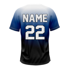 Denim Custom Two-Button Baseball Jersey