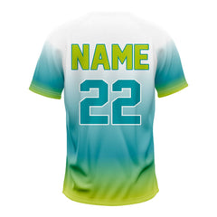 Kelly-Pine Green Custom Two-Button Baseball Jersey