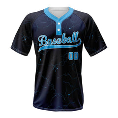 Marble Custom Two-Button Baseball Jersey