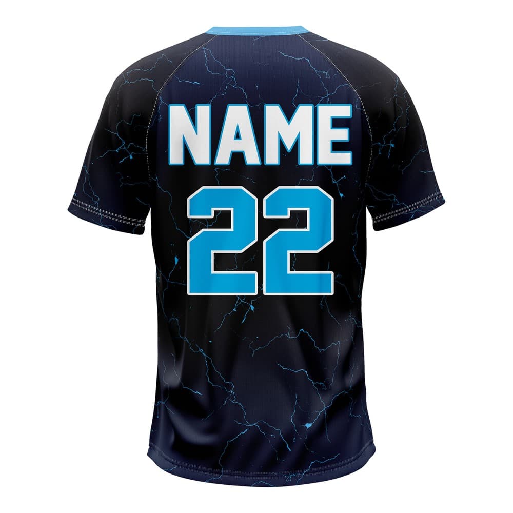 Marble Custom Two-Button Baseball Jersey