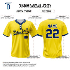 Mesa Custom Two-Button Baseball Jersey