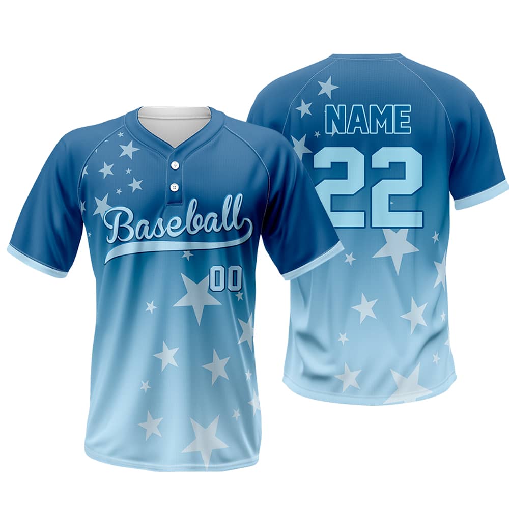 Galaxy Custom Two-Button Baseball Jersey