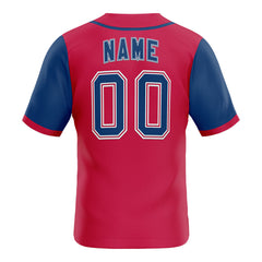 Retro Colorblock Custom Full Button Baseball Jersey