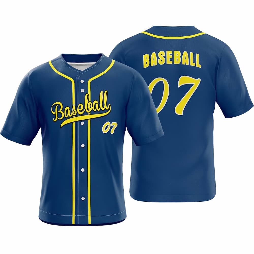 Aegean Custom Classic Full Button Baseball Jersey