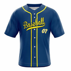 Aegean Custom Classic Full Button Baseball Jersey