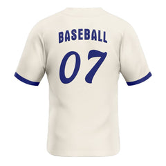 Off-white Vintage Custom Full Button Baseball Jersey