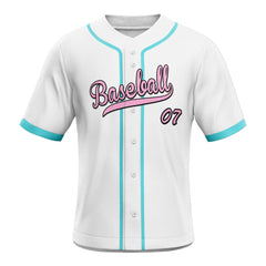 Glossy Custom Classic Full Button Baseball Jersey