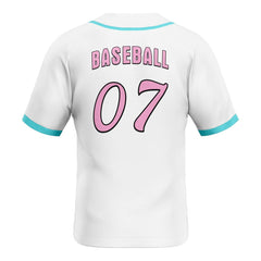 Glossy Custom Classic Full Button Baseball Jersey