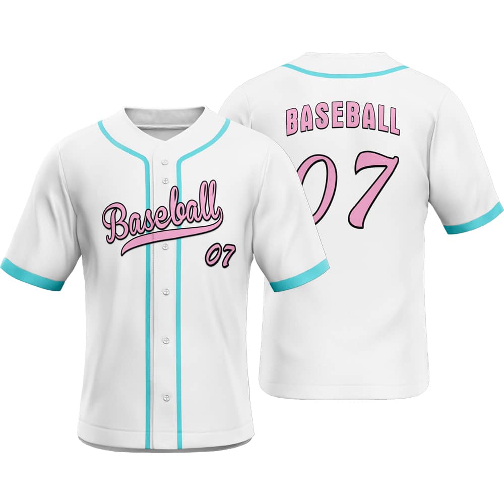 Glossy Custom Classic Full Button Baseball Jersey