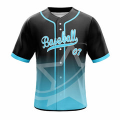Big Star Custom Full Button Baseball Jersey