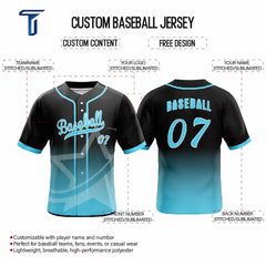 Big Star Custom Full Button Baseball Jersey