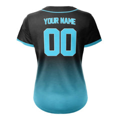 Big Star Custom Full Button Baseball Jersey for Women