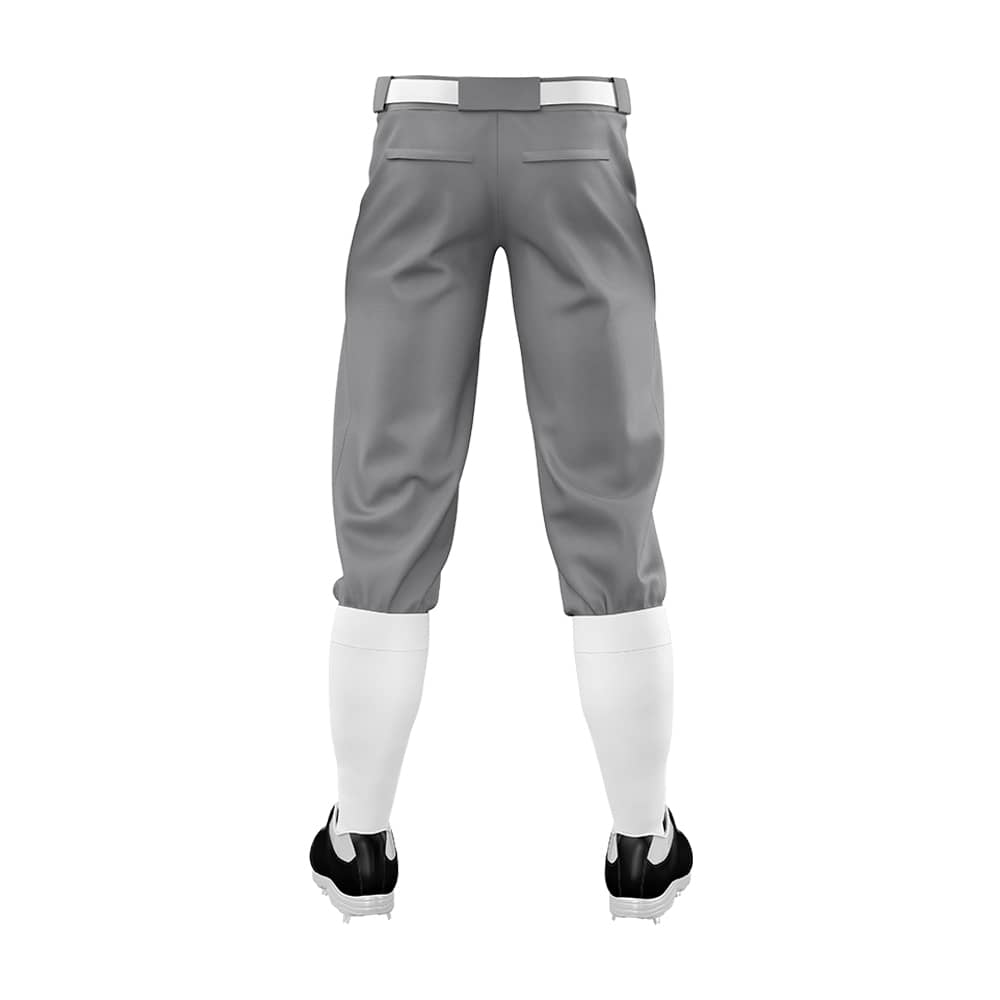 Custom Dark Grey Stretch Practice Knickers Baseball Pants
