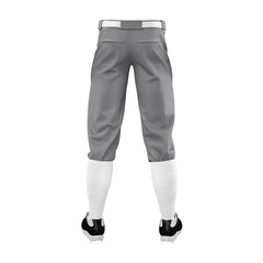Custom Dark Grey Stretch Practice Knickers Baseball Pants