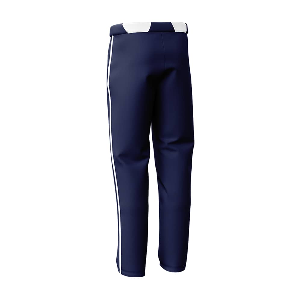 Custom Black White Side-Stripe Stretch Practice Loose-fit Baseball Pants