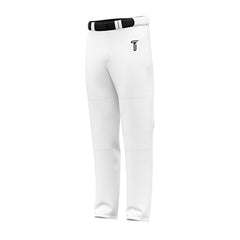 Custom Pure White Stretch Practice Loose-fit Baseball Pants