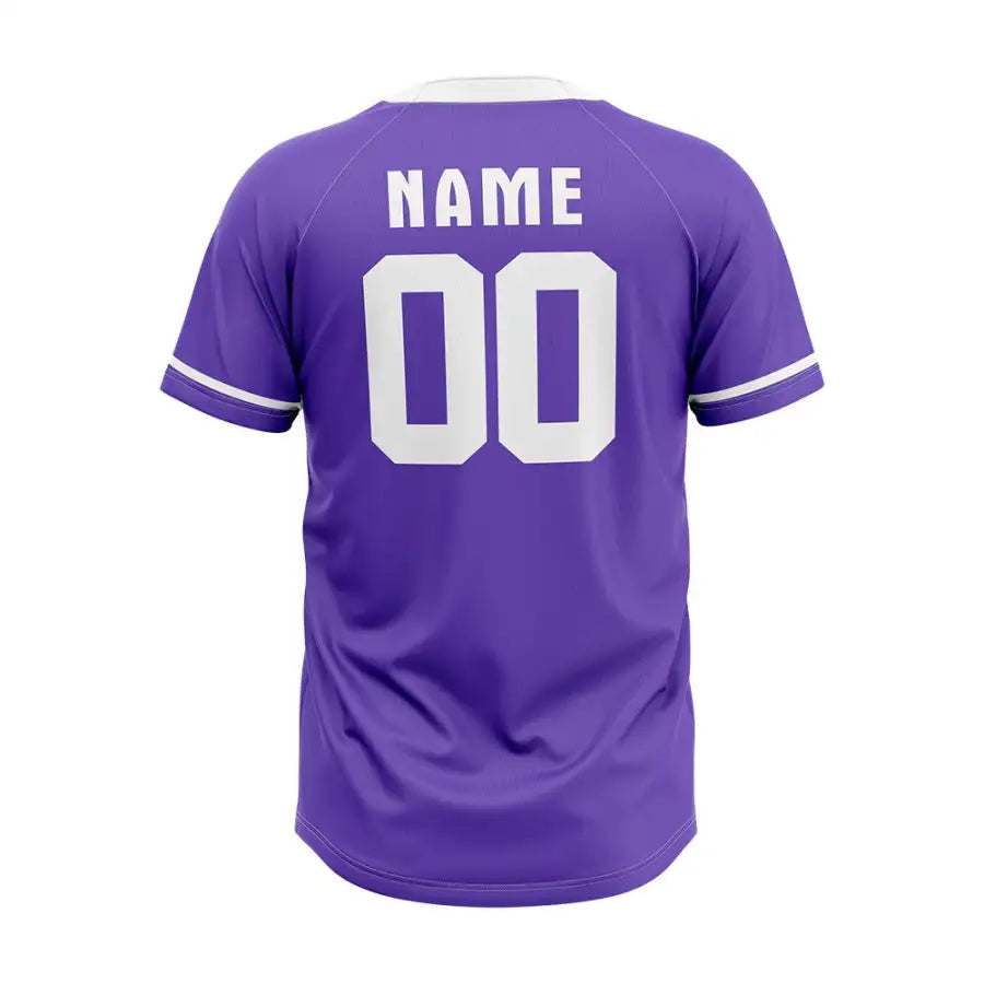 Custom Purlpe-White Throwback Baseball Jersey