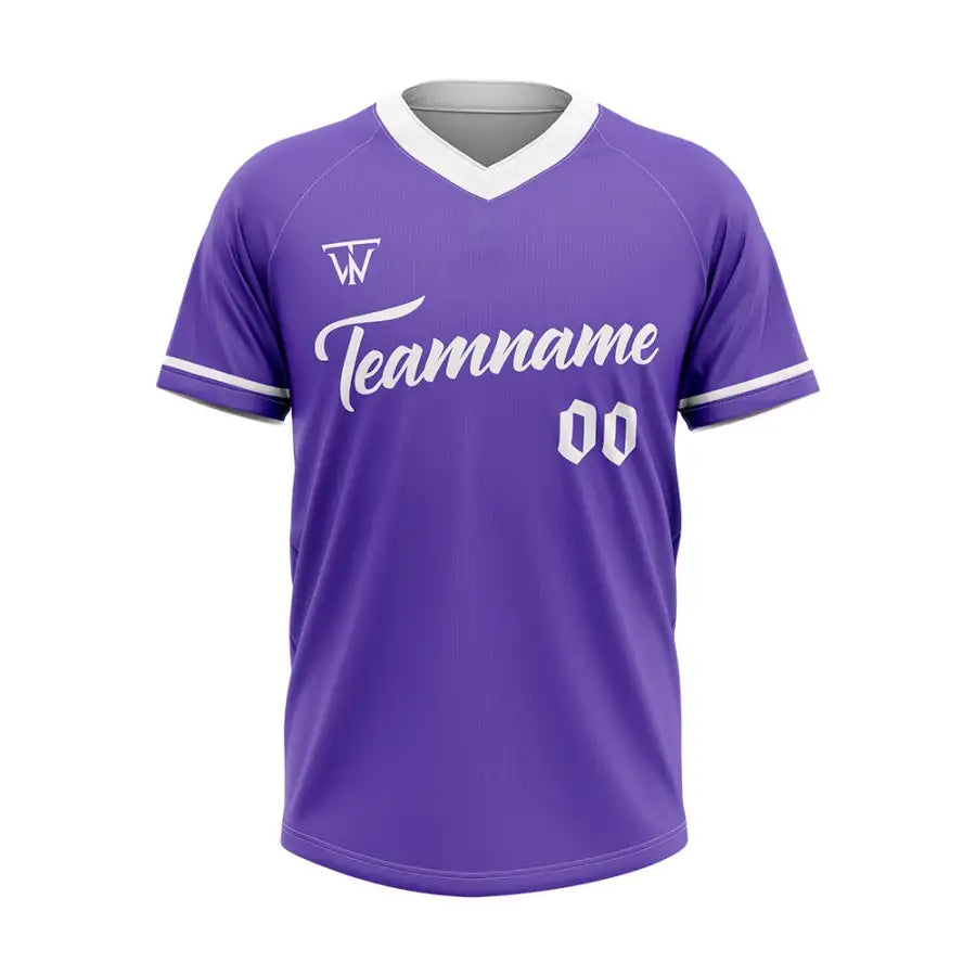 Custom Purlpe-White Throwback Baseball Jersey