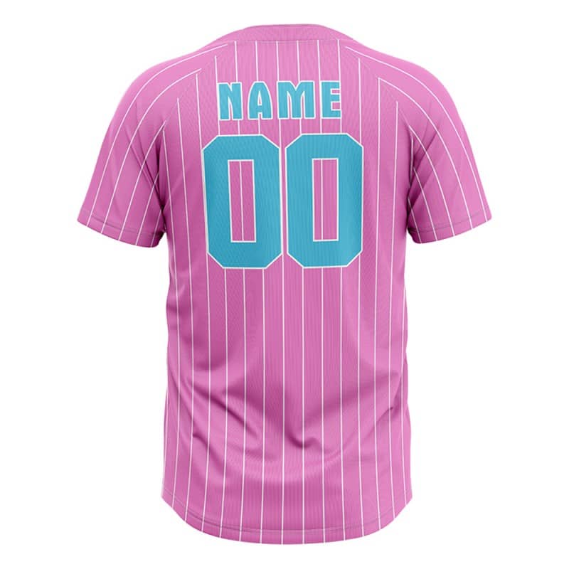 Custom Purple White Pinstripes Authentic V Neck Throwback Baseball Jersey